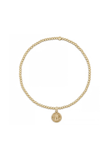 Enewton Classic Gold 2mm Bead Bracelet - Protection Small Gold Disc