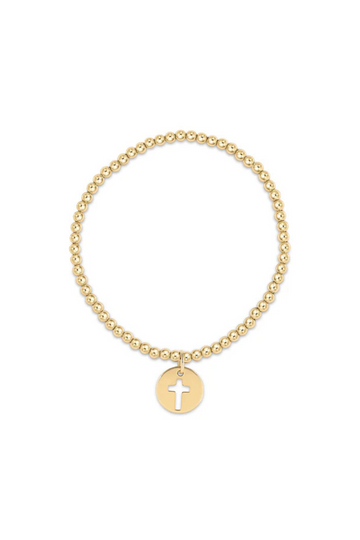Enewton Classic Gold 3mm Bead Bracelet - Blessed Disc