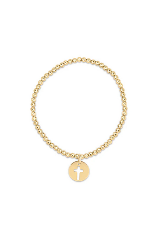Enewton Classic Gold 3mm Bead Bracelet - Blessed Disc