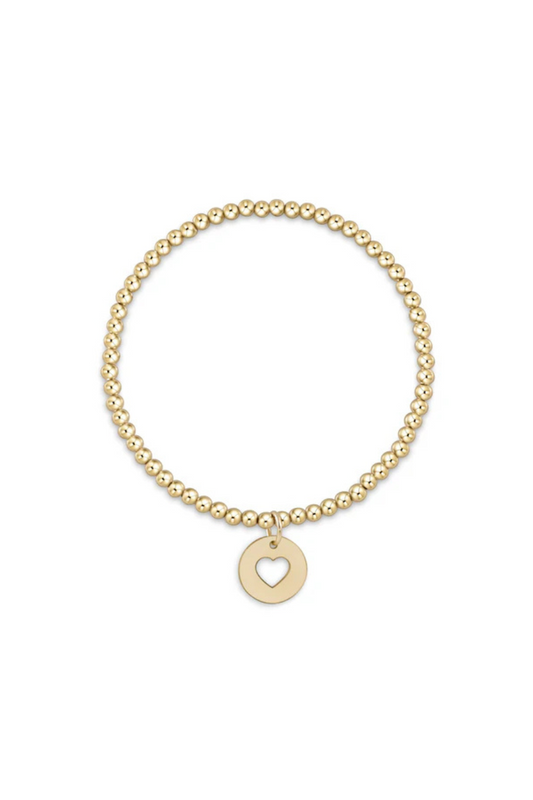 Enewton Classic Gold 3mm Bead Bracelet - Love Gold Disc
