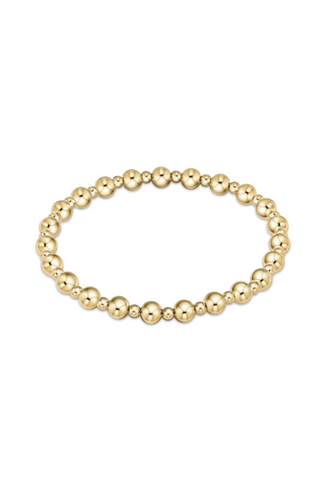 Enewton Classic Grateful Pattern 5mm Bead Bracelet - Gold
