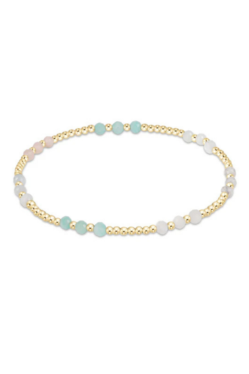 Enewton Gemstone Gold Joy Pattern 3mm Bead Bracelet - Hot Mess