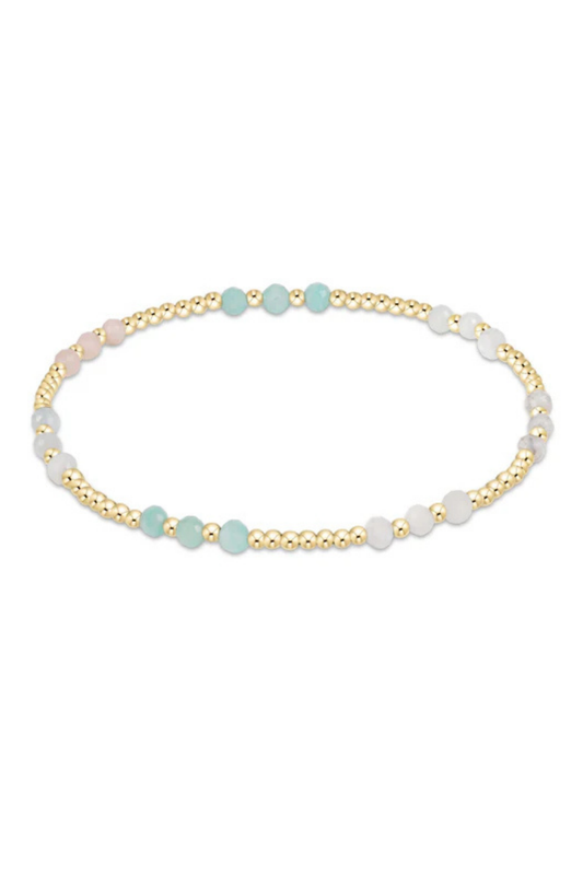 Enewton Gemstone Gold Joy Pattern 3mm Bead Bracelet - Hot Mess