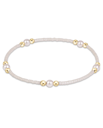 Enewton hope purpose pearl bracelet - milkshake cabana the seaside style 30a white 