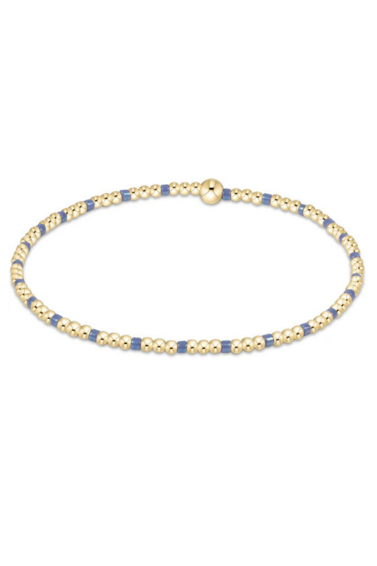 Enewton Hope Sincerity Pattern 2mm Bead Bracelet - Bright Blue