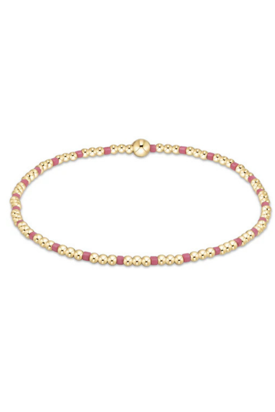 Enewton Hope Sincerity Pattern 2mm Bead Bracelet - Bright Pink