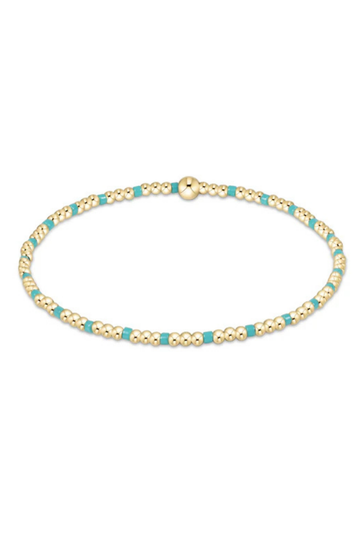 Enewton Hope Sincerity Pattern 2mm Bead Bracelet - Turquoise
