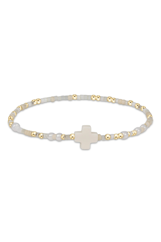 Enewton Hope Unwritten Signature Cross Bracelet - Call Me On My Shellphone