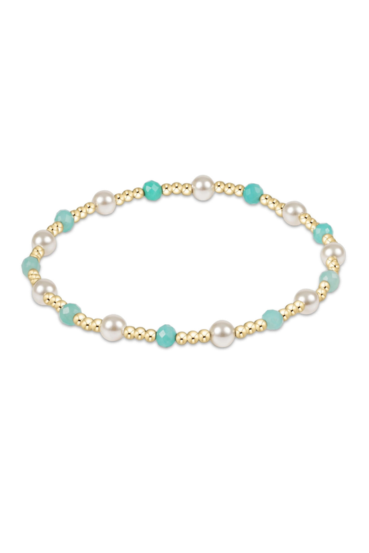 Enewton Pearl Sincerity Pattern 4mm Bead Bracelet - Amazonite