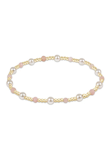 Enewton Pearl Sincerity Pattern 4mm Bead Bracelet - Pink Opal