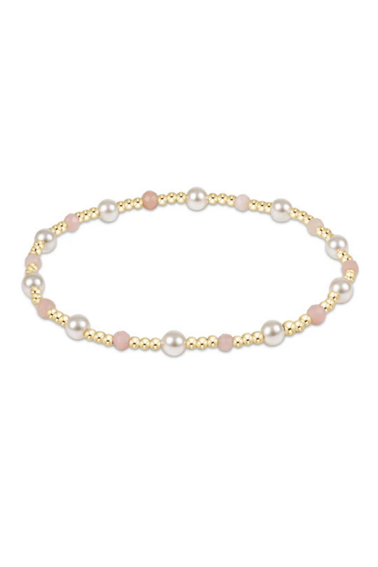 Enewton Pearl Sincerity Pattern 4mm Bead Bracelet - Pink Opal