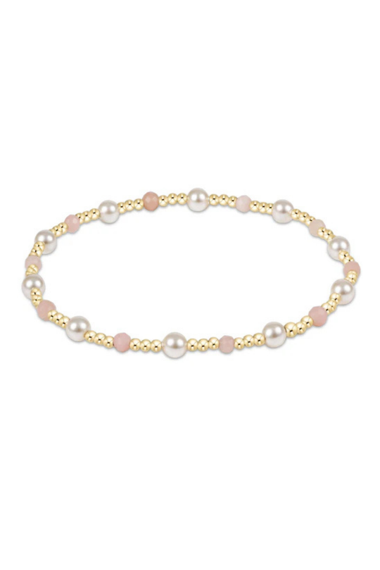 Enewton Pearl Sincerity Pattern 4mm Bead Bracelet - Pink Opal