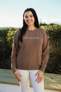 The Seaside Style Espresso Lightweight Unisex Seaside Sweatshirt