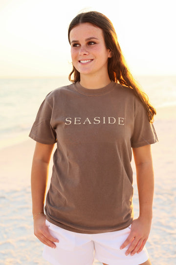 Espresso Brown Shortsleeve Unisex Seaside Tee The Seaside Style 