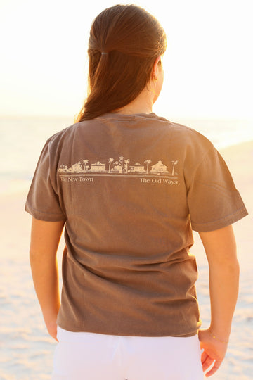 Espresso Brown Shortsleeve Unisex Seaside Tee The Seaside Style 