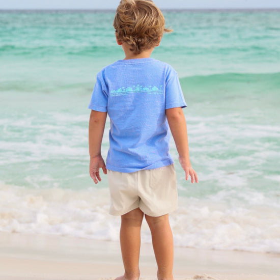 Florida Blue periwinkle Baby + Toddler Seaside Tee