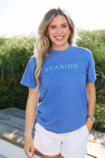 Florida Blue Periwinkle Purple Shortsleeve Unisex Seaside Tee