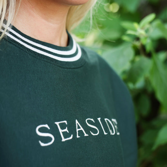 Forest Green Seaside College Crewneck The Seaside Style 30a