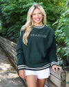 Forest green Seaside College Crewneck The Seaside Style 30a