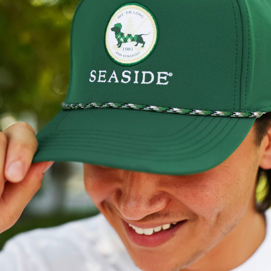 Green Bud the Dachshund Seaside Golf Hat the seaside style 30a 