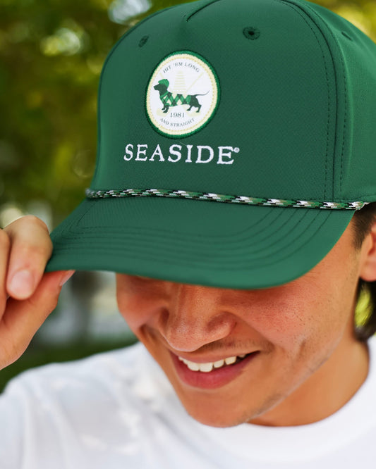 Green Bud the Dachshund Seaside Golf Hat the seaside style 30a 