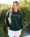 Green Lightweight Unisex Seaside Sweatshirt