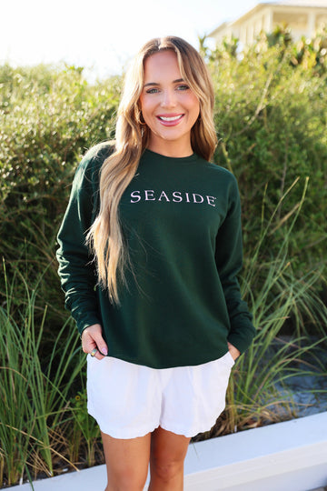 Green Lightweight Unisex Seaside Sweatshirt