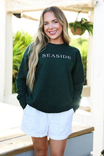 Green Lightweight Unisex Seaside Sweatshirt