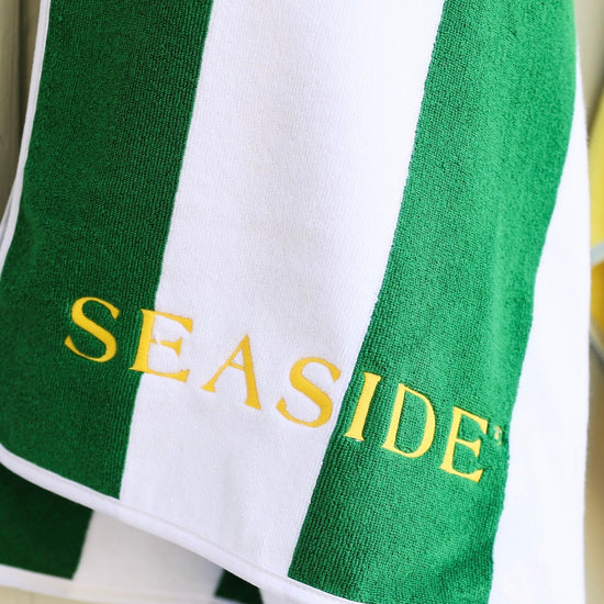 Green Stripe Weezie Seaside Florida Beach Towel The Seaside Style