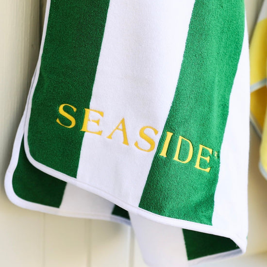 Green Stripe Weezie Seaside Florida Beach Towel The Seaside Style