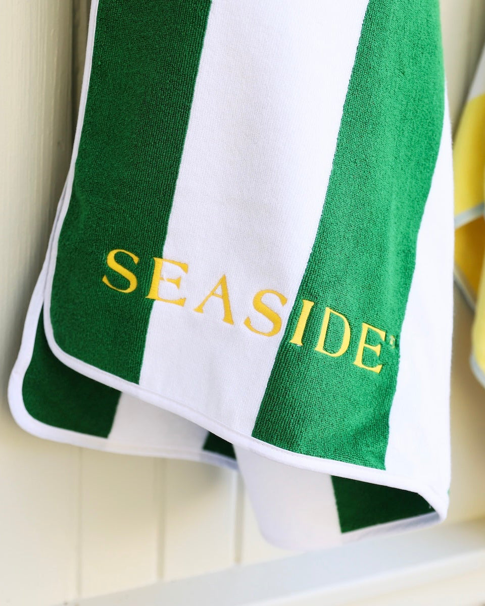 Green Stripe Weezie Seaside Florida Beach Towel The Seaside Style