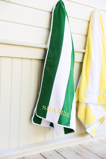 Green Stripe Weezie Seaside Florida Beach Towel The Seaside Style