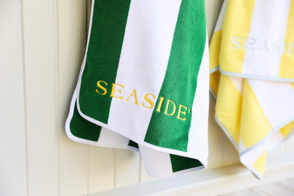 Green Stripe Weezie Seaside Florida Beach Towel The Seaside Style