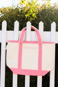 The Seaside style coral pink Seaside Handy Open Tote