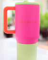 Hot Pink Seaside Traveler Tumbler