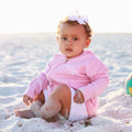 Infant Pink Seaside Zip Hoodie
