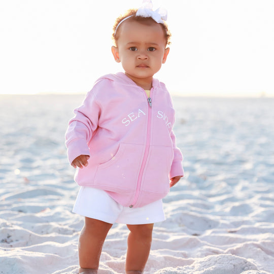 Pink Toddler Seaside Zip Hoodie