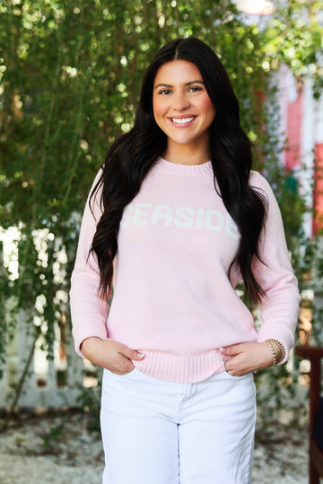 Light Pink Seaside Knit Sweater
