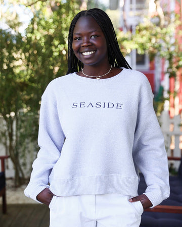 Ink Seaside Ladies Cropped Fleece Sweatshirt