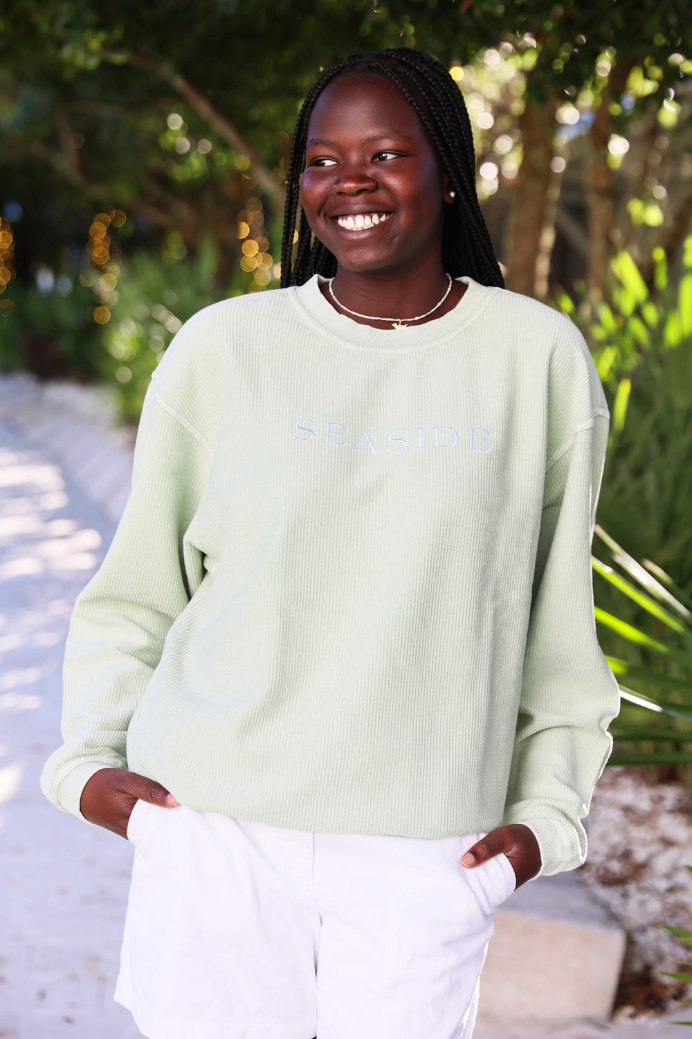 Bay Seaside Corded Embroidered Sweatshirt