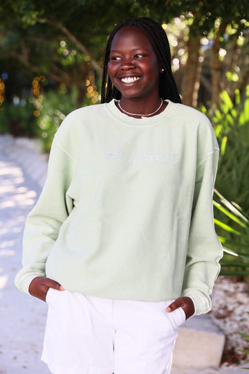 Bay Seaside Corded Embroidered Sweatshirt