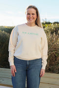 The Seaside Style Ivory White Lightweight Unisex Seaside Sweatshirt