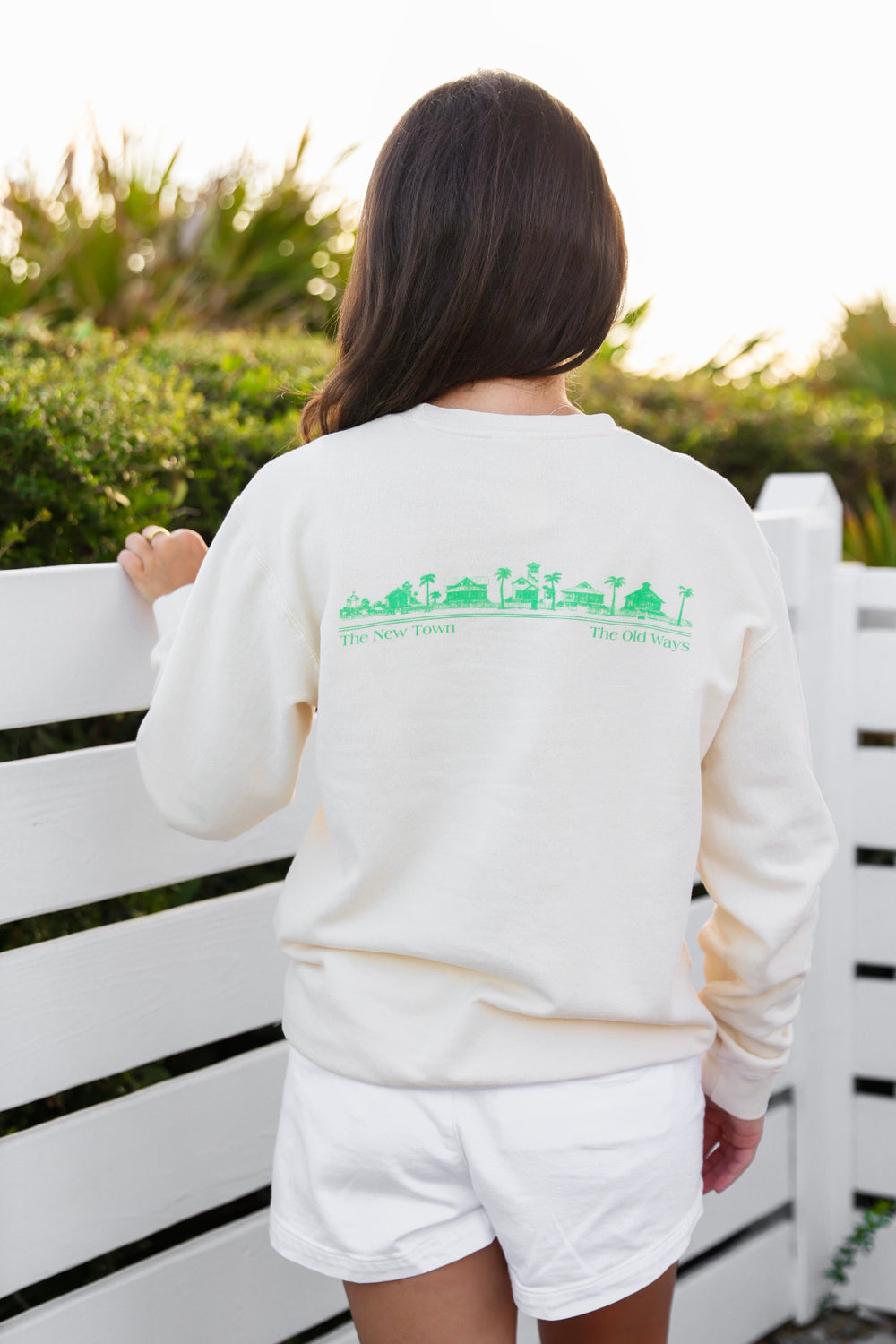 Ivory White Lightweight Unisex Seaside Sweatshirt The Seaside Style