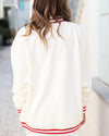 Ivory Seaside V-Neck Pullover