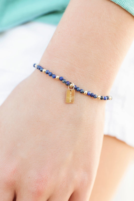 Lapis Sincerity Seaside Tag Bracelet