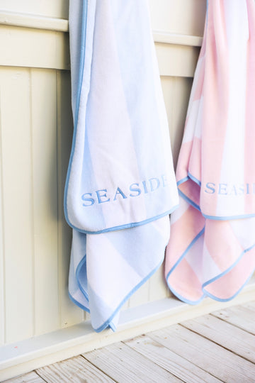 Light Blue Stripe Weezie Seaside Florida Beach Towel The Seaside Style