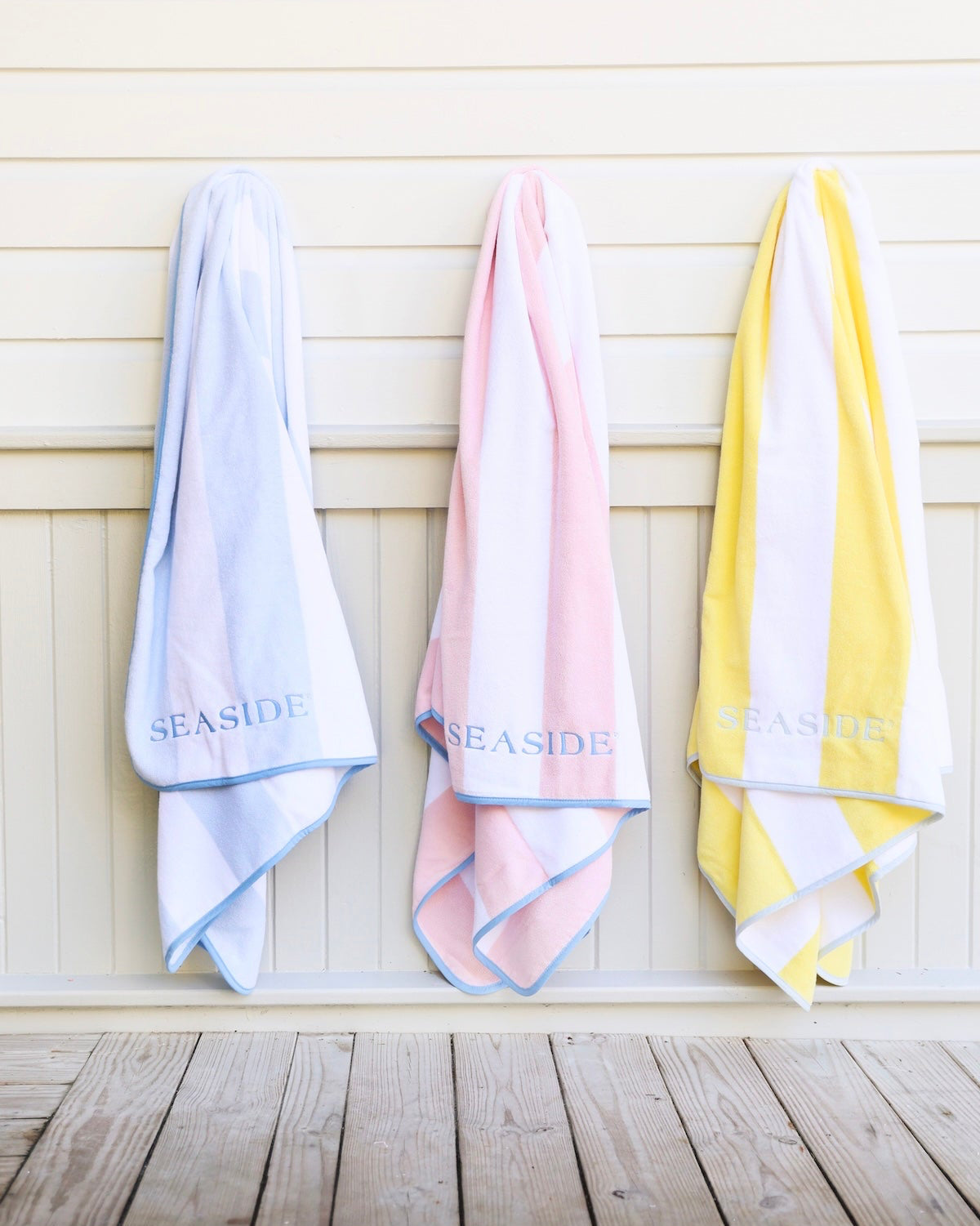 Light Blue Stripe Weezie Seaside Florida Beach Towel The Seaside Style