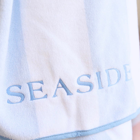 Light Blue Stripe Weezie Seaside Florida Beach Towel The Seaside Style