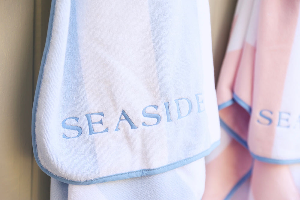 Light Blue Stripe Weezie Seaside Florida Beach Towel The Seaside Style
