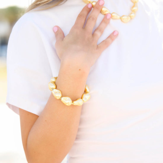 Martha Pearl Bracelet Butter The Seaside Style 30A Florida